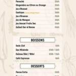 Menu Dar El Benna Marrakech June 2023 351322